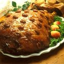 Peach Glazed Country Ham